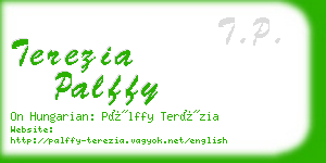 terezia palffy business card